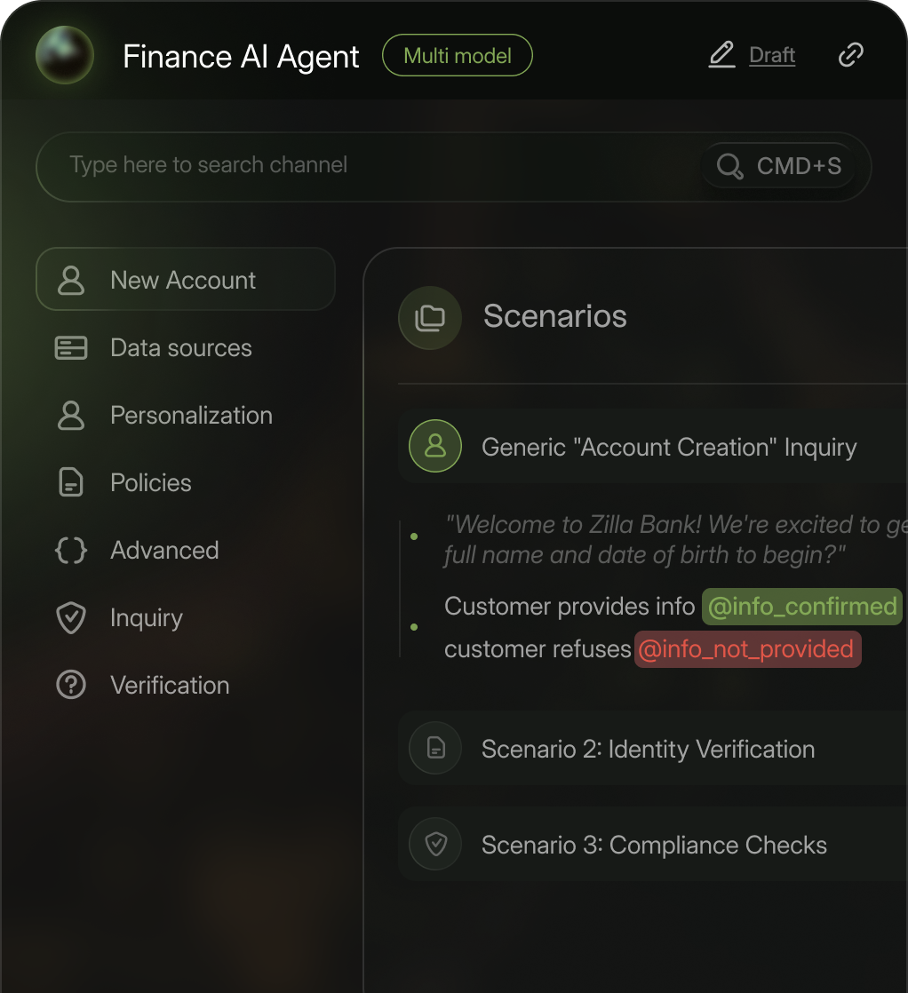 KI-Agent Finanz-UI