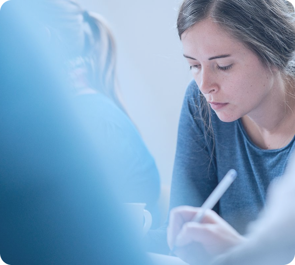 Recruiter reviewing candidate notes